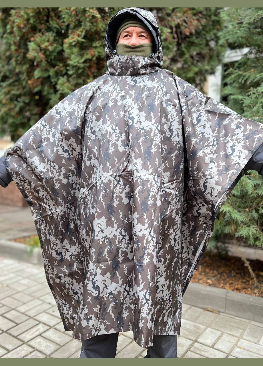 Плащ-ПОНЧО "Прикордонник" ПІКСЕЛЬ водовідштовхуючий універсальний ProsPerous (324760568)