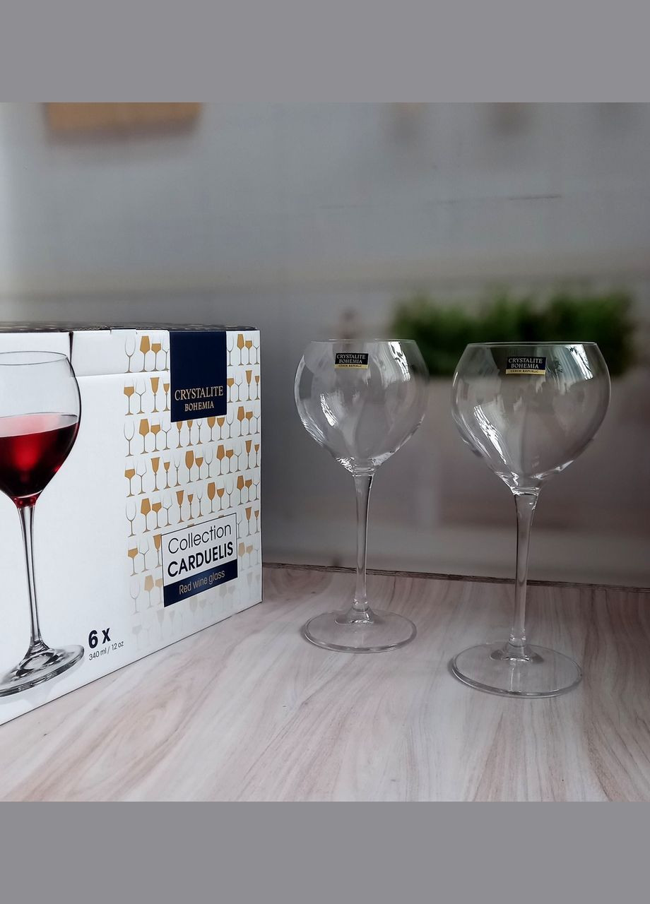 Набор бокалов для вина Cecilia 340 млх6 шт (1SF06/340) Bohemia (334007468)