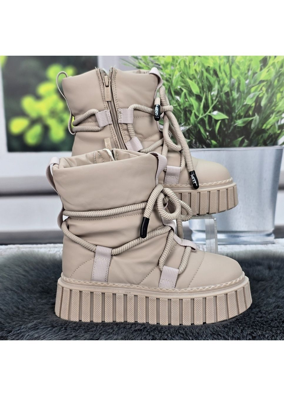 Чоботи дутики дитячі зимові для дівчинки пудрові Jong Golf (365718493)