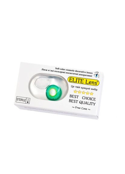 Кольорові лінзи яскраві зелені «Грін аква» ELITE LENS (LN032) No Brand (327003210)