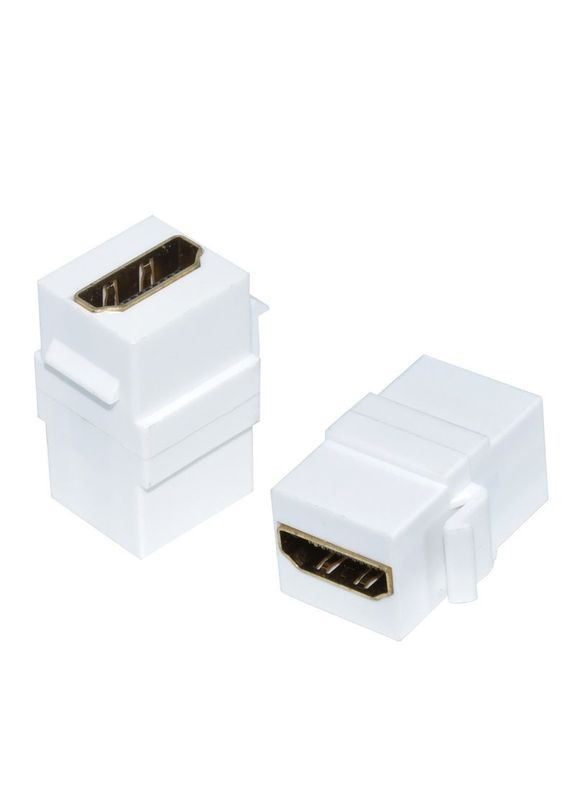 Перехідник відео HDMI HDMI F/F (мама/мама) (Keystone) адаптер 4K@60Hz прямий Lucom (370888069)