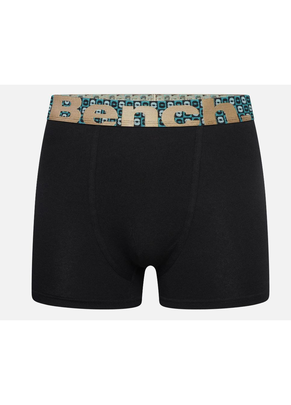 Набор мужских боксеров анатомических трусов Underwear Boxer Shorts 3 шт в наборе, черные цветная резинка Bench Боксери (365756801)