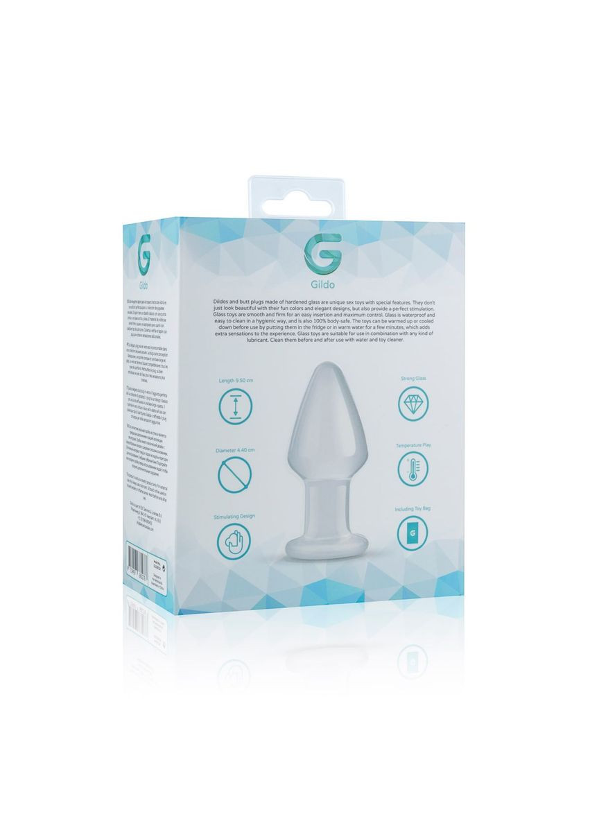 Скляна анальна пробка Glass Buttplug No. 25 Gildo (297587302)