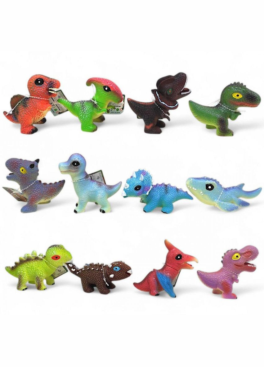 Игровая фигурка Динозаврик резиновый (10 см) микс видов (929-111) MIC (362422326)