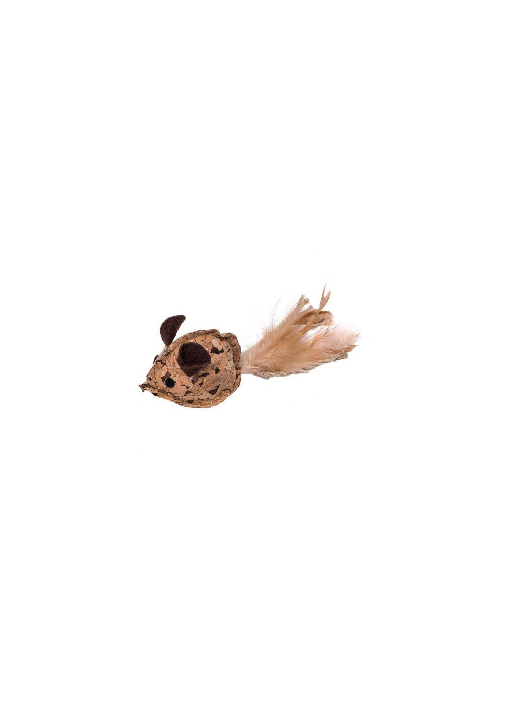 Игрушка Мышка из мататаби для кошек, из натуральной пробки, 6.5х4.5х4.5 см Eastland (292257533)