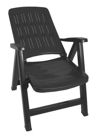 Стул садовый пластиковый складной Carmen, графит Bica (329407788)