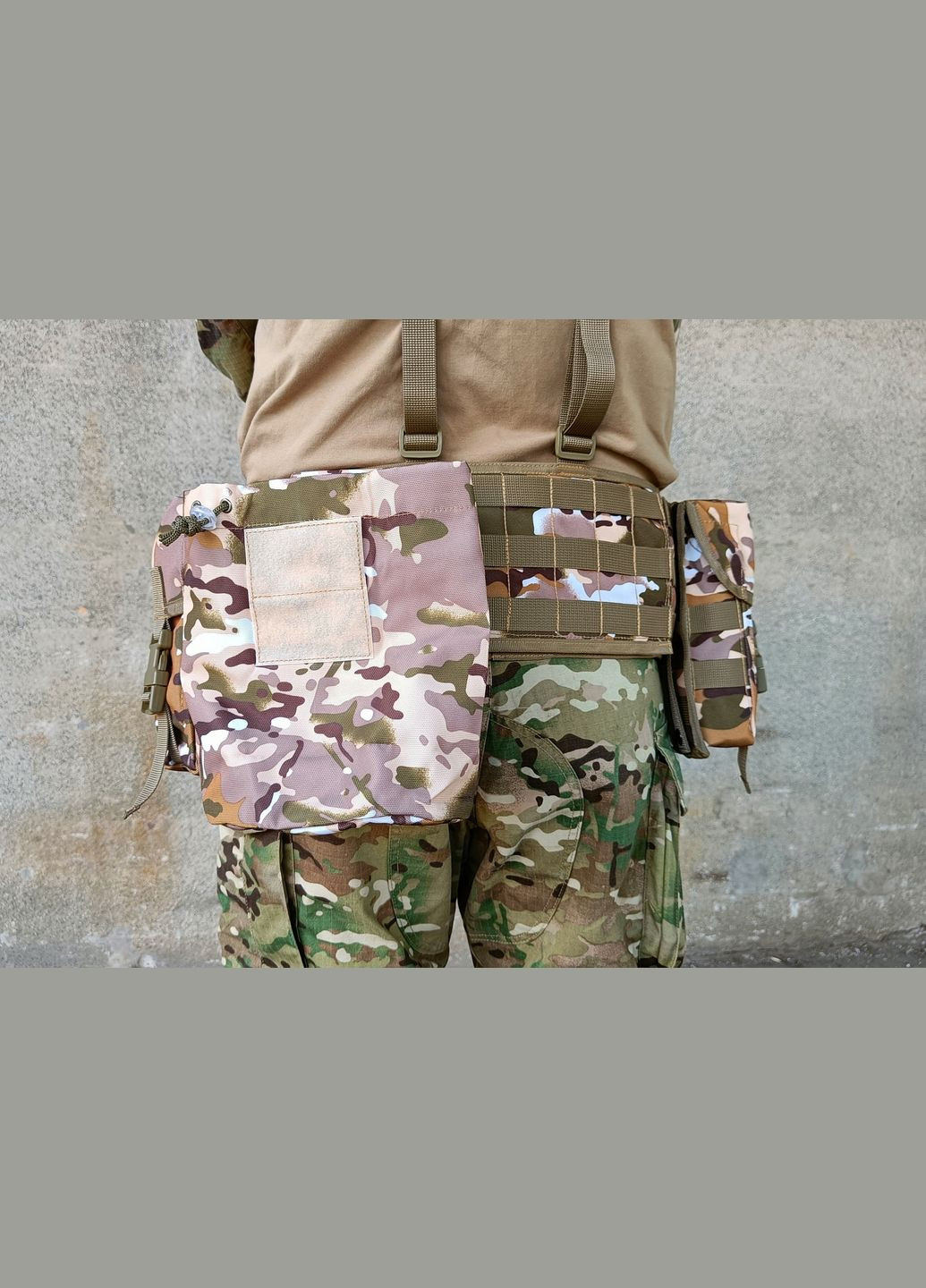 Розвантажувальний пояс тактичний (РПС) з комплектом підсумків (5 шт) Palianytsia Advanced Multicam Arid степовий EasyFit (341528911)