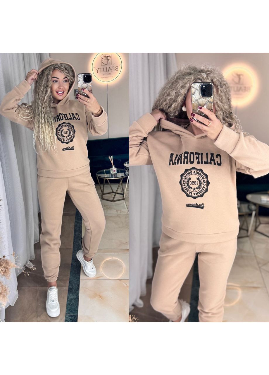 Костюм California тринитка на флісі,штани та худі з капюшоном Україна (362749567)