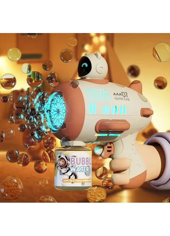 Детский автоматический пистолет для мыльных пузырей Toy Bubble Gun • Игрушечный пузырькомет для улицы, праздников, прогулок и No Brand 57974 (400424763)