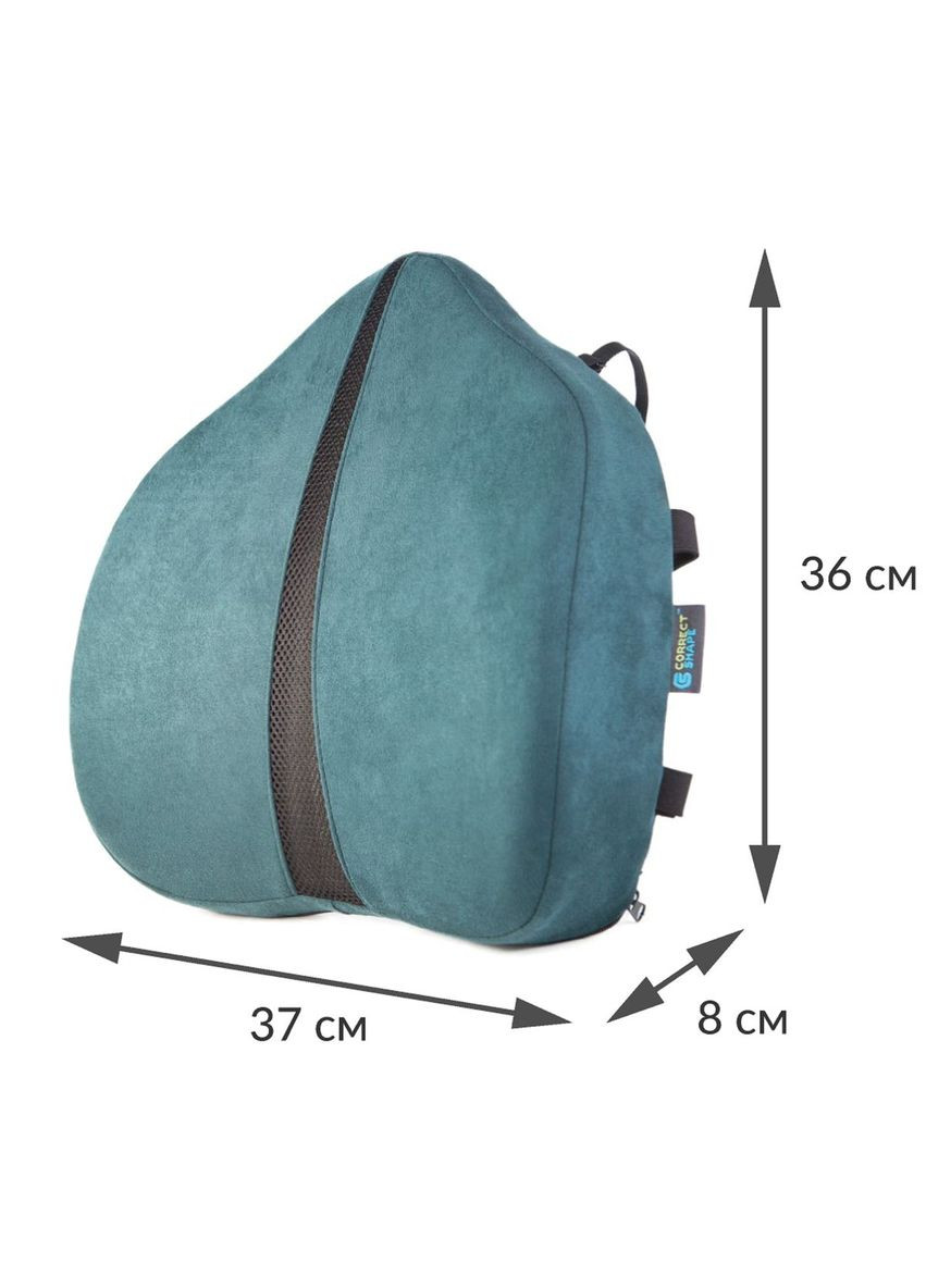 Ортопедическая подушка под поясницу Correct Line MAX, (Украина) изумрудный Correct Shape (333340394)