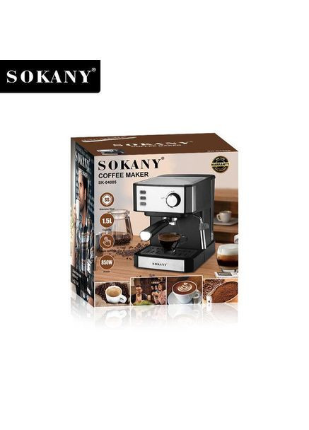 Рожковая кофеварка c капучинатором кофемашина с функцией взбивания молока (K8916) Sokany (361385237)