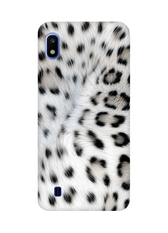 Матовий чохол з рожевими боками на Samsung Galaxy A10 (2019) A105 Білий леопард (принт 398) Creative (355397541)