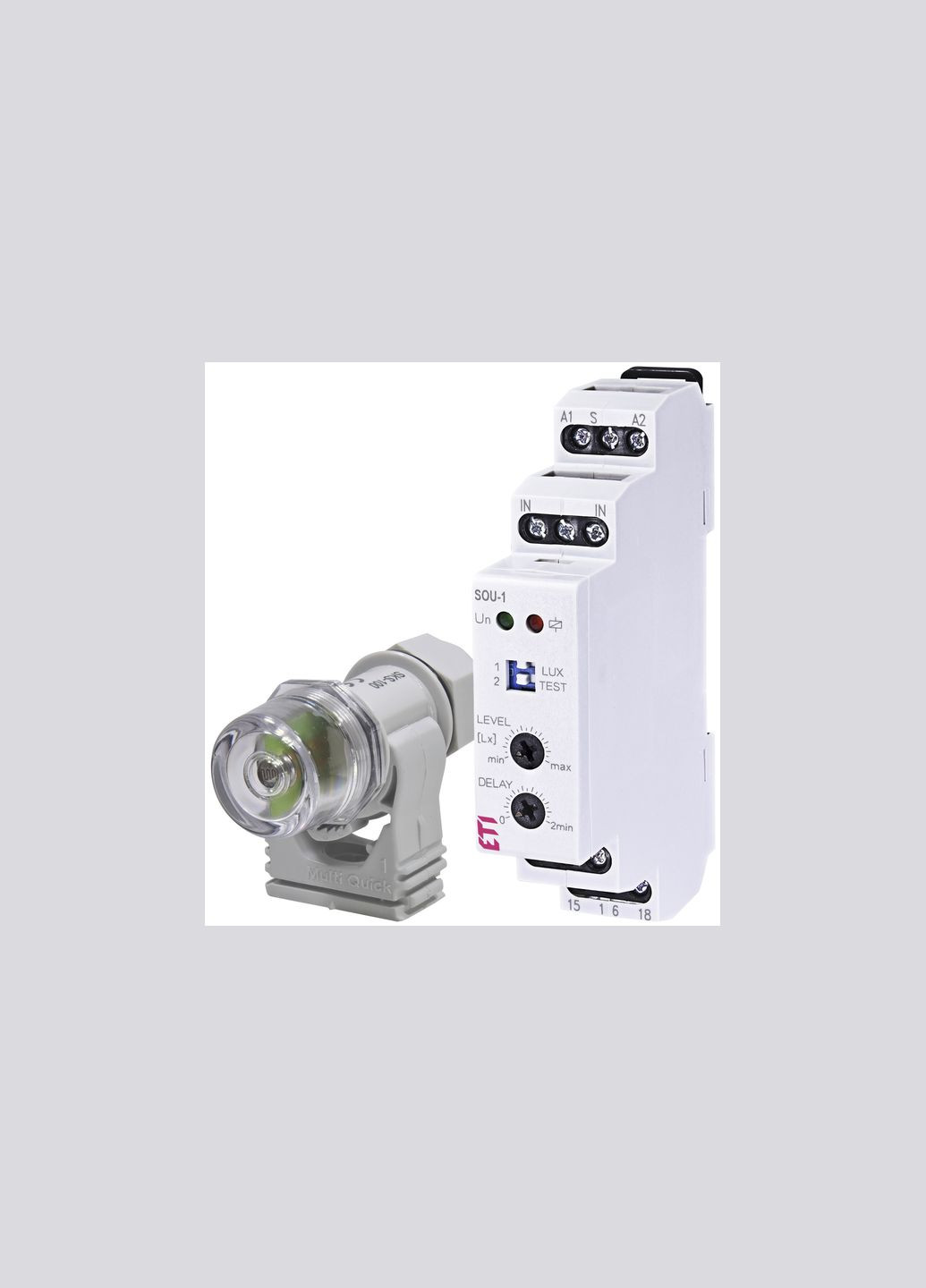 Сумеречное реле 16А 230В с внешним датчиком [2470011] SOU-1 ETI (344541950)