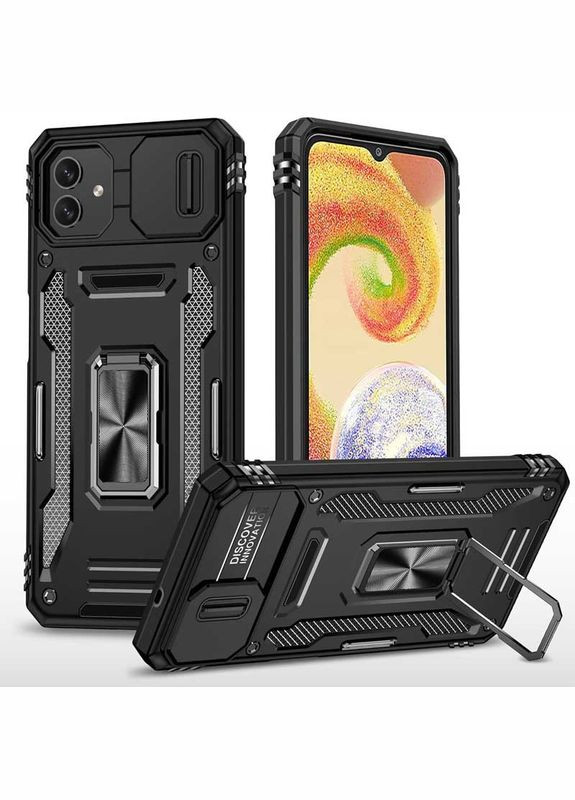 Ударостійкий чохол Camshield Army Ring для Samsung Galaxy A06 Black No Brand (344464950)