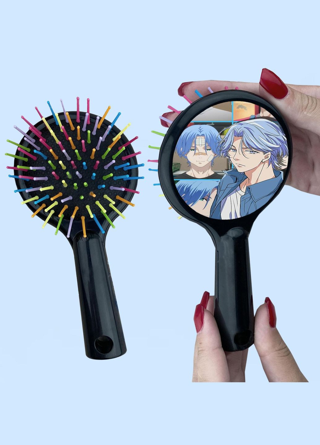 Расческа для волос Аниме Скейт Бесконечность #0006 черный No Brand (315044277)