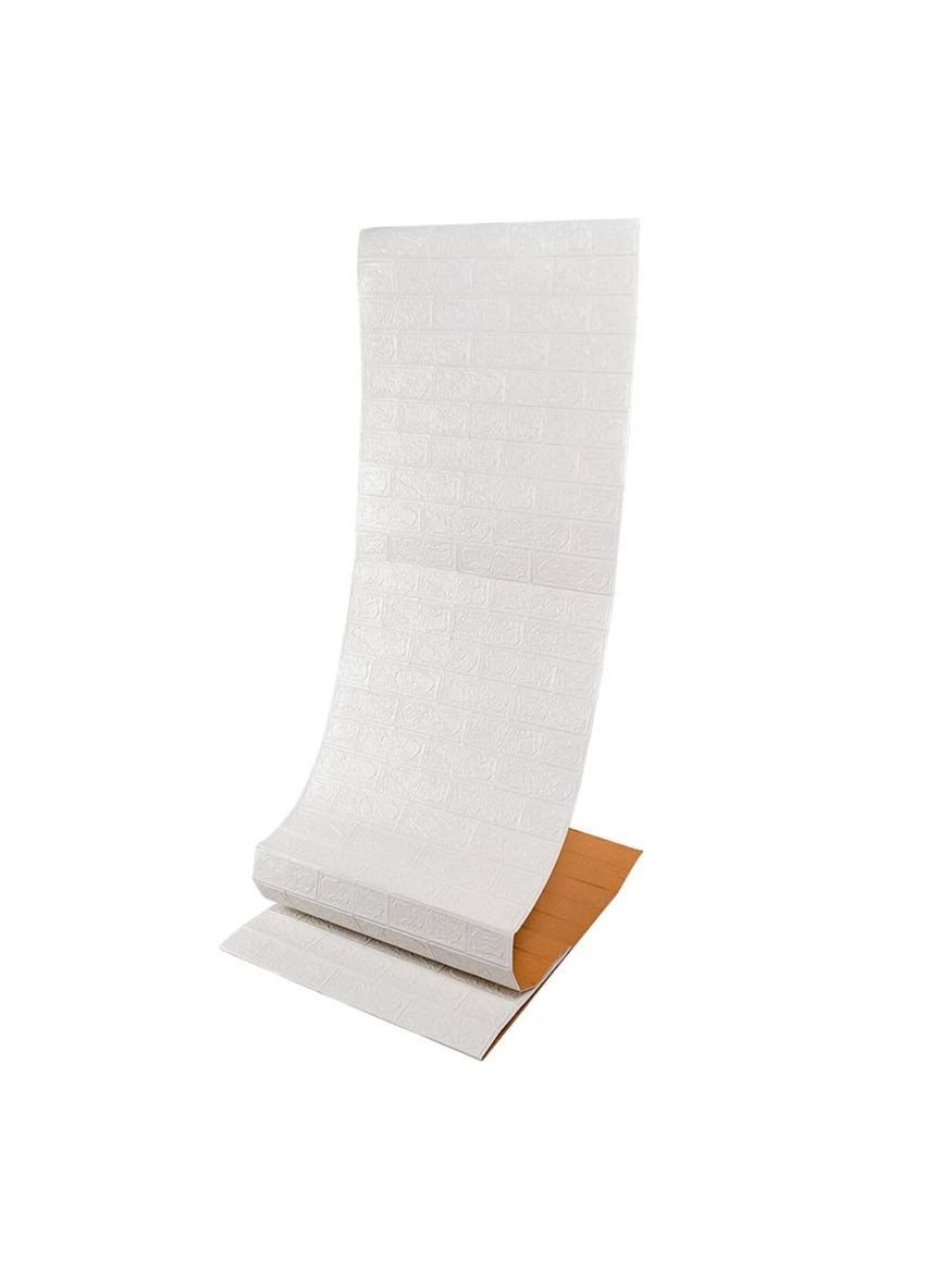 Самоклеющаяся 3D панель под белый кирпич в рулоне 19600x700x3мм (R001-3-20) SW-00001392 Sticker Wall (326811941)