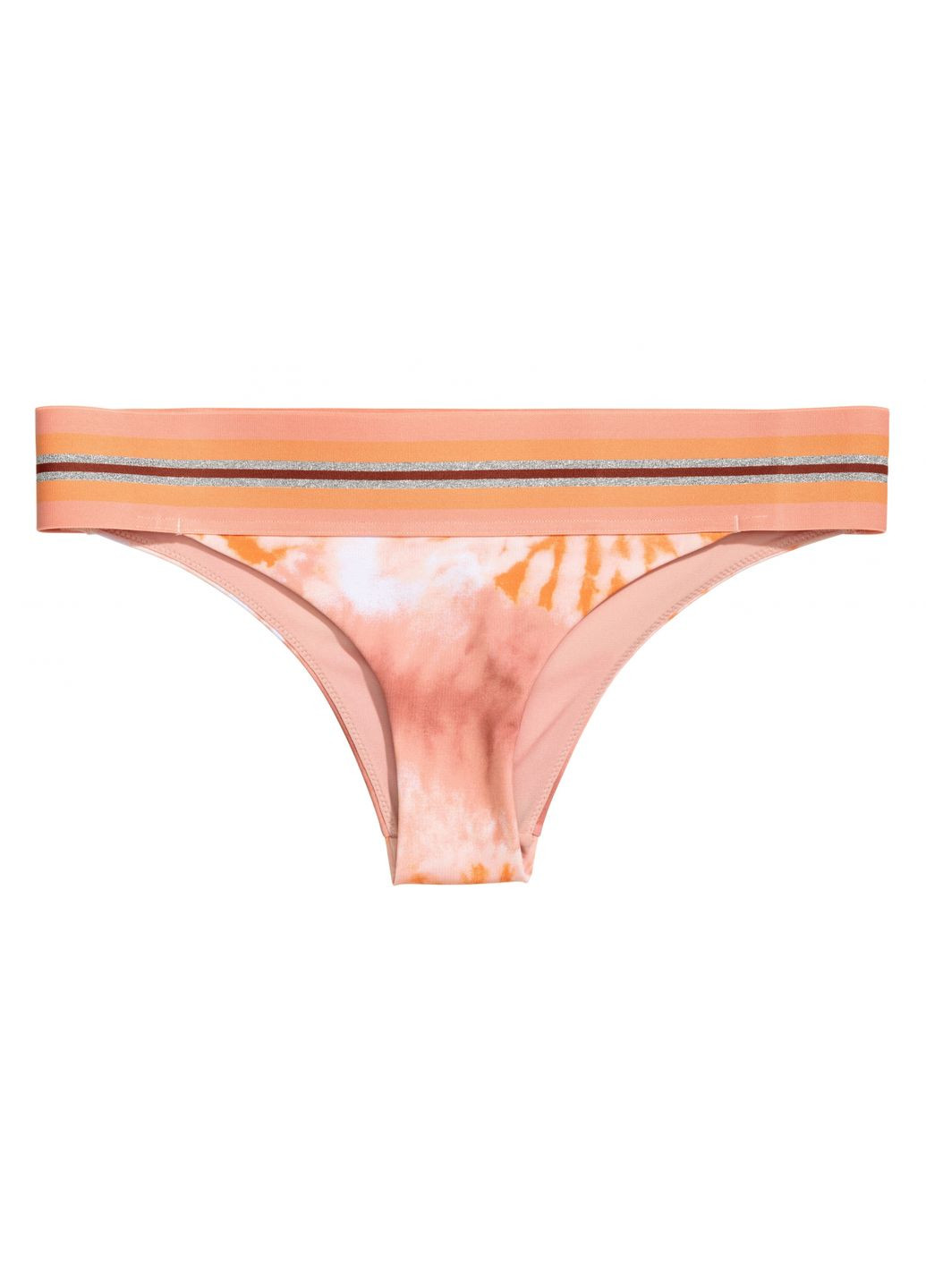 Оранжевые нижняя часть купальника на подкладке для женщины 0492269003 с рисунком H&M