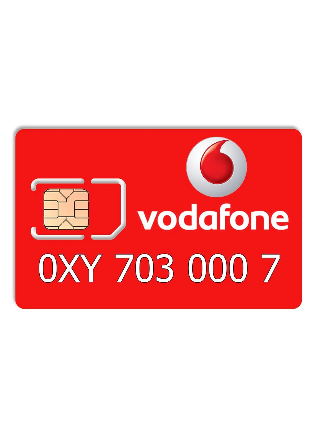 Красивый номер 0XY 703 000 7 Vodafone (296650187)
