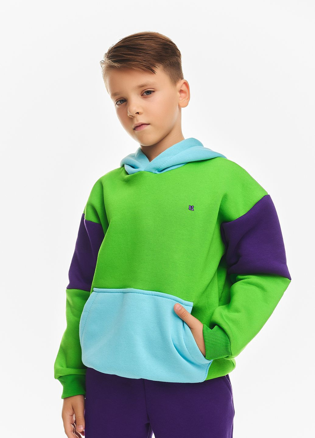 Дитячий спортивний утеплений костюм на флісі для хлопчика Kindamor Active Heat 2024-2025 (302663615)