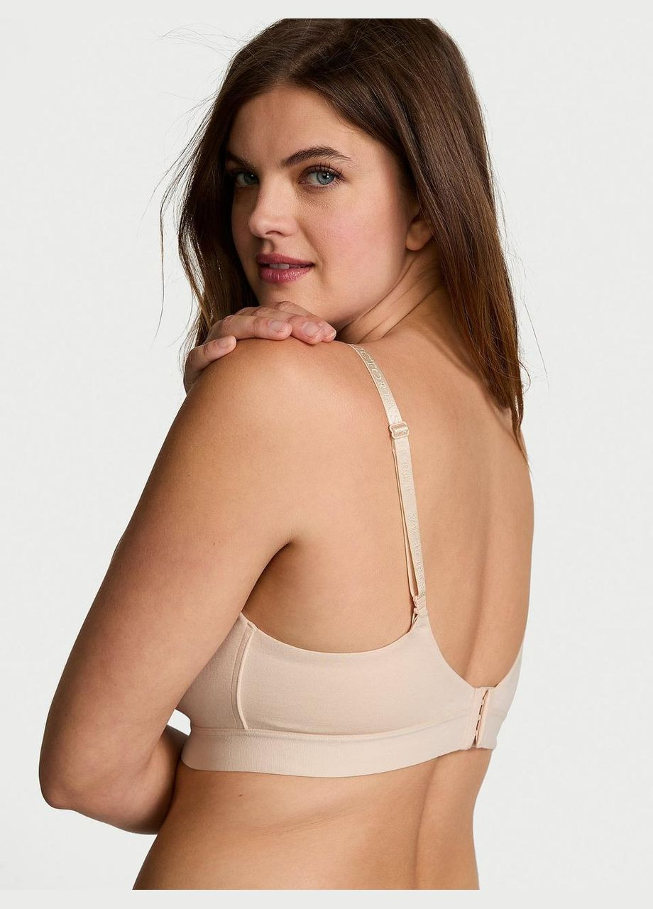 Бежевий бюстгальтер shine patch lightly lined Victoria's Secret без кісточок бавовна