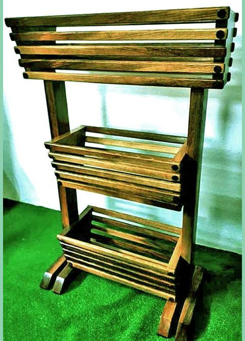 Стеллаж для овощей и фруктов из дерева Фонтильман мускат (ЯХТ-014407) No Brand (327866071)