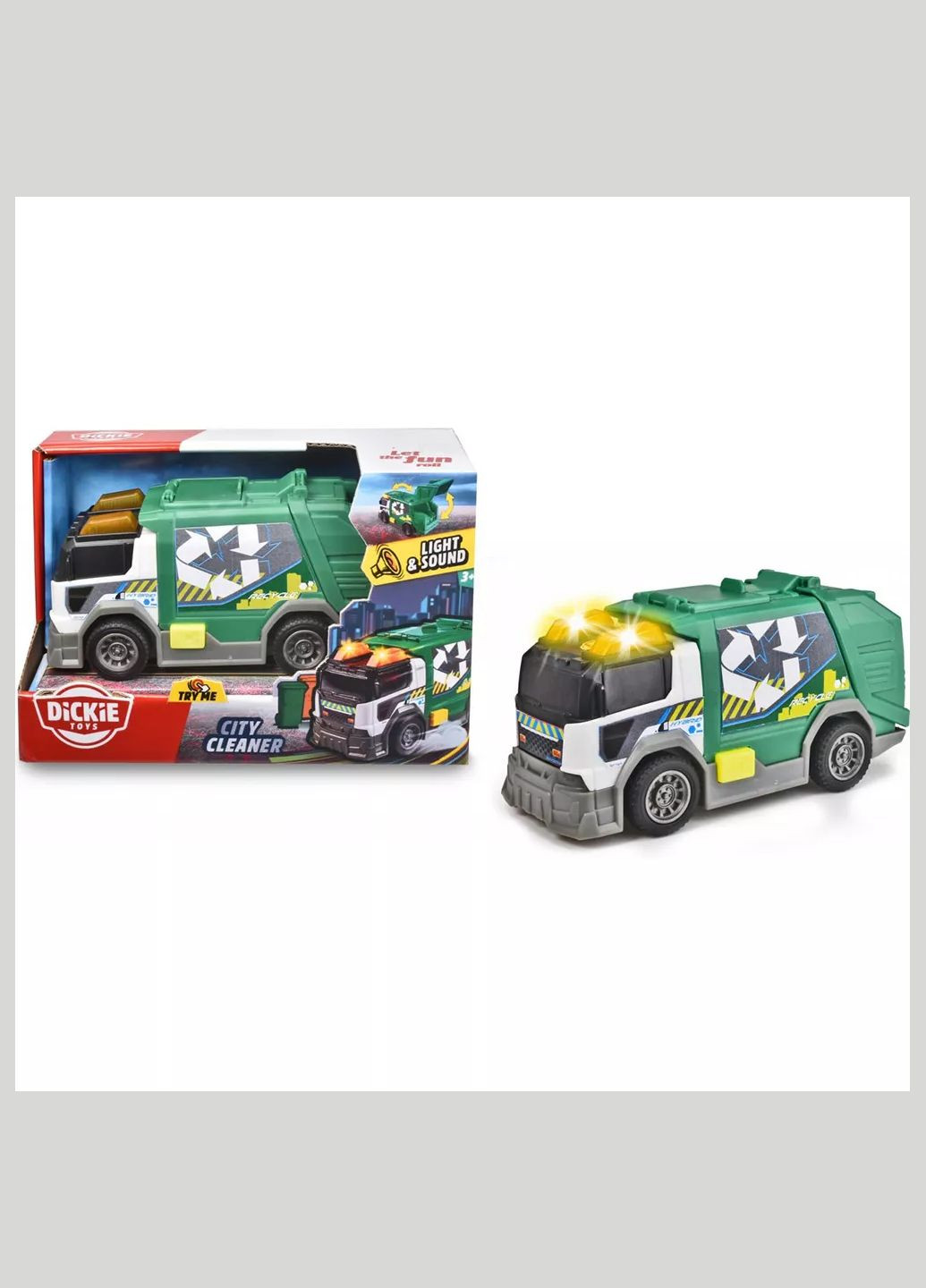 Мусоровоз Уборщик города 15 см (3302029) Dickie toys (330058046)