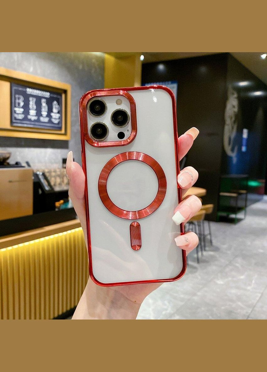 Чохол CD Magnetic для iPhone 14 Red No Brand (324023769)