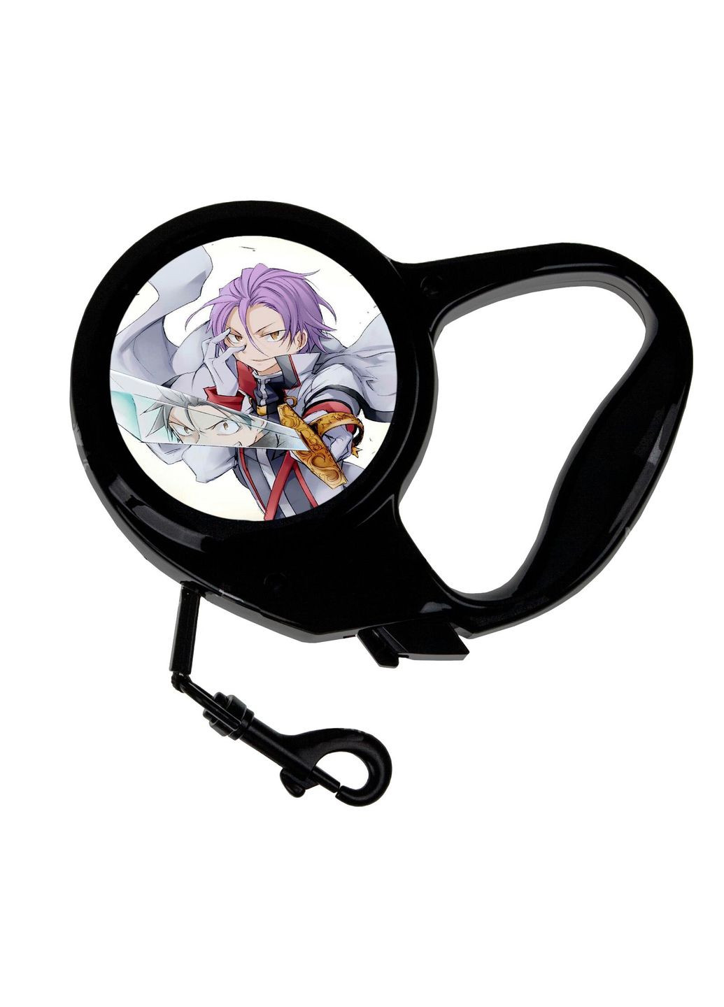 Повідець-рулетка для тварин із принтом Аніме Життя в альтернативному світі з нуля #0004 3 м чорний No Brand (309157554)