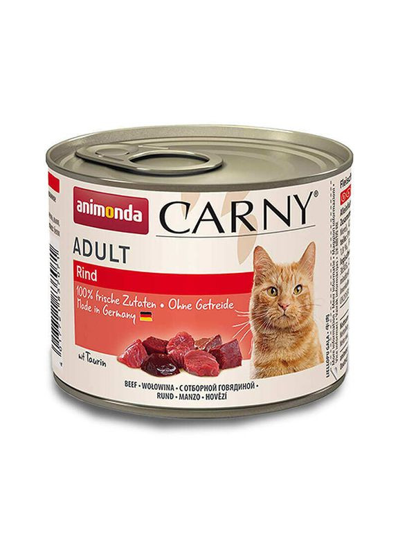 Влажный корм для кошек Carny Adult Beef 200г, с говядиной Animonda (292114993)