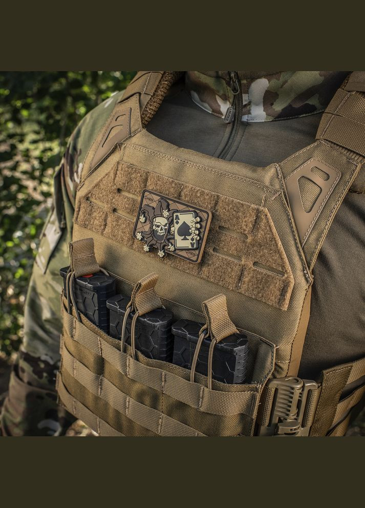 Нашивка Joker Skull 3D PVC Coyote M-TAC (315514920)