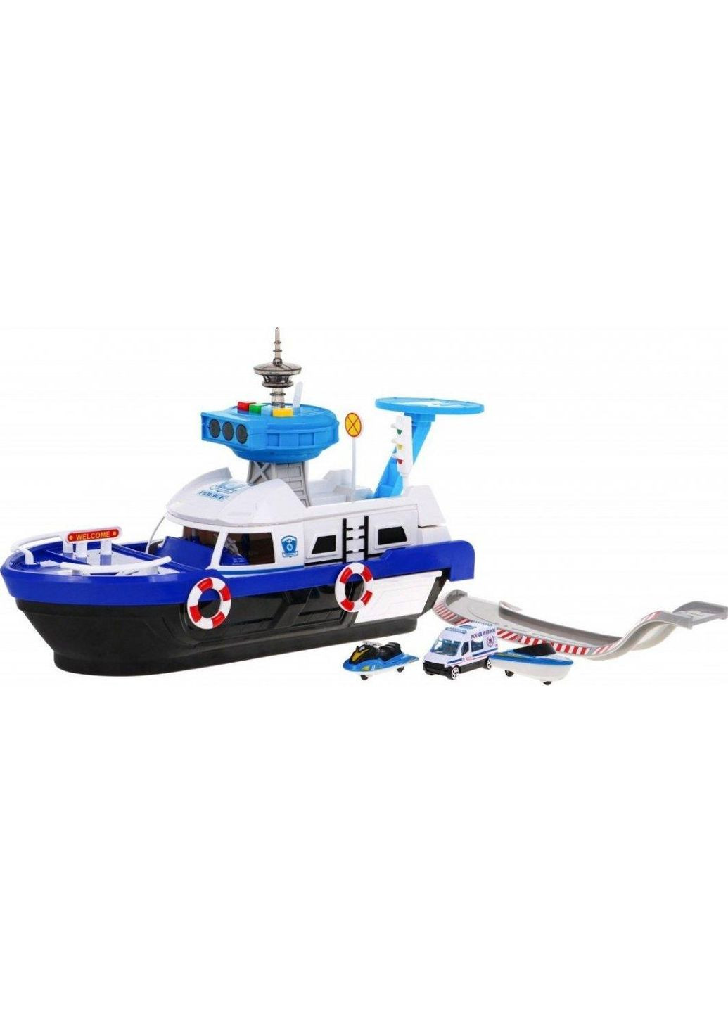 Интерактивный полицейский катер 2 в 1 для детей 3+ Ramiz (372161912)