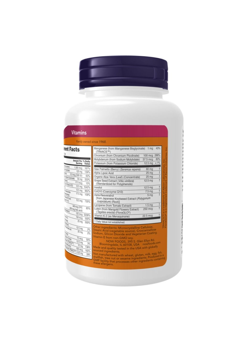 Комплекс витаминов ADAM™ Men's Multiple Vitamin - 120 tabs Now Foods (285736263)