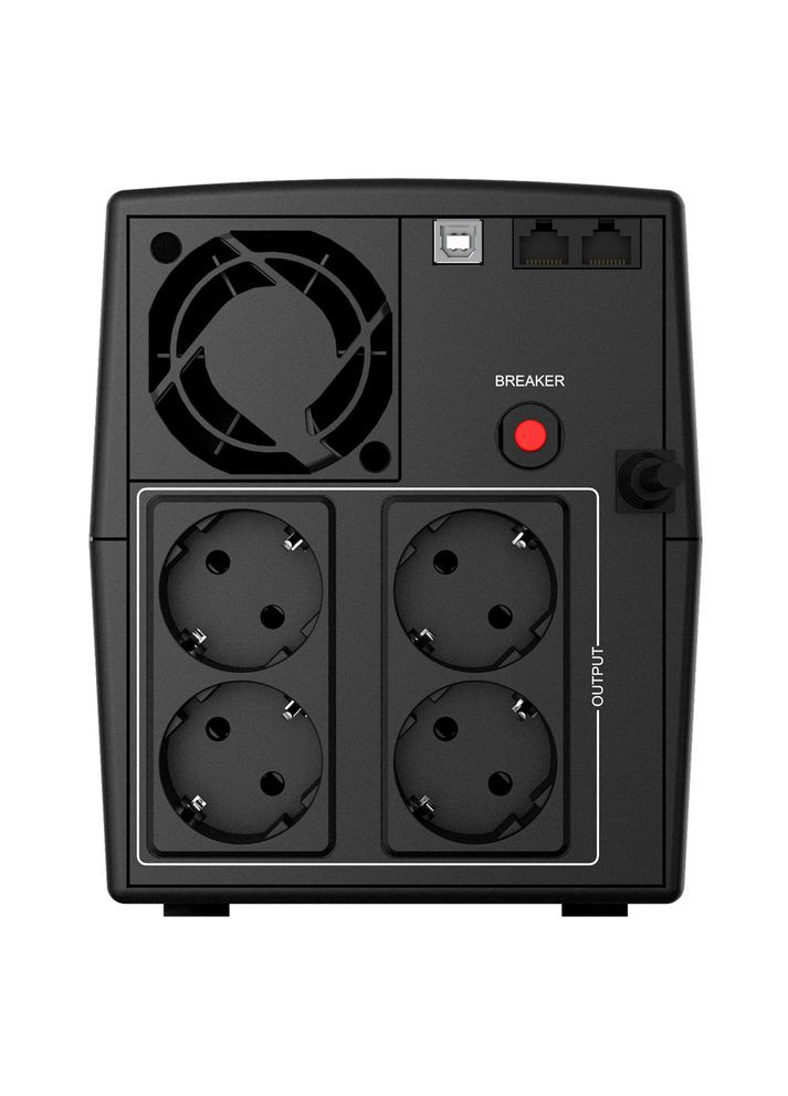 Источник бесперебойного питания Keen 2000 (UPLILI200KU-CG01B) Lin.int., AVR, 4 x евро, USB, пластик nJoy (314776393)