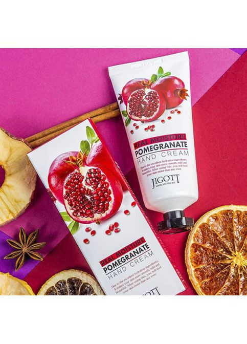 Jigott Крем для рук з екстрактом гранату Real Moisture Pomegranate Hand Cream, 100 мл — Крем, Південна Корея (368893945)