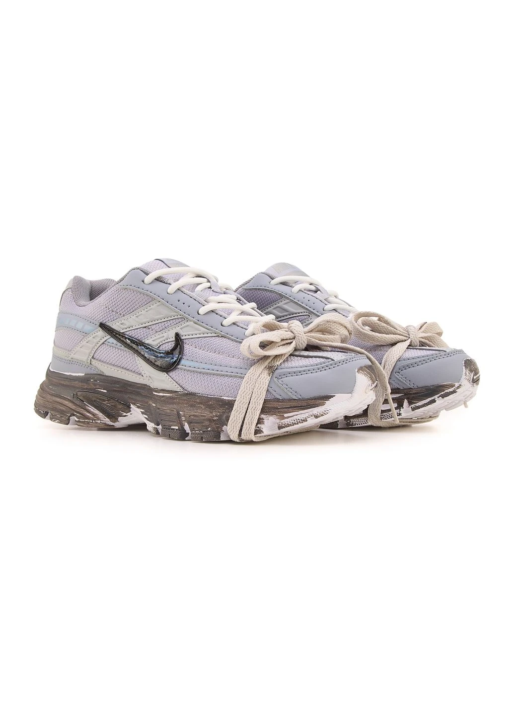 КРОССОВКИ ЖЕНСКИЕ NIKE INITIATOR GREY CUSTOM НАЙК ИНИТИАТОР СЕРЫЕ No Brand серые демисезоны (392021823)