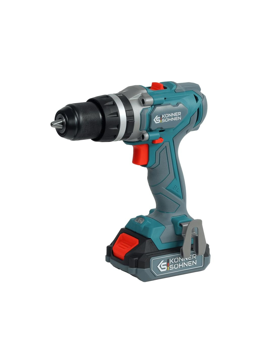 Набір із двох акумуляторних інструментів KS IDISD 20V SET 2 20В дриль ударний, гвинтоверт, швидкий ЗП 2А акб 2х2А·год кейс 5кг Konner&Sohnen (371632862)