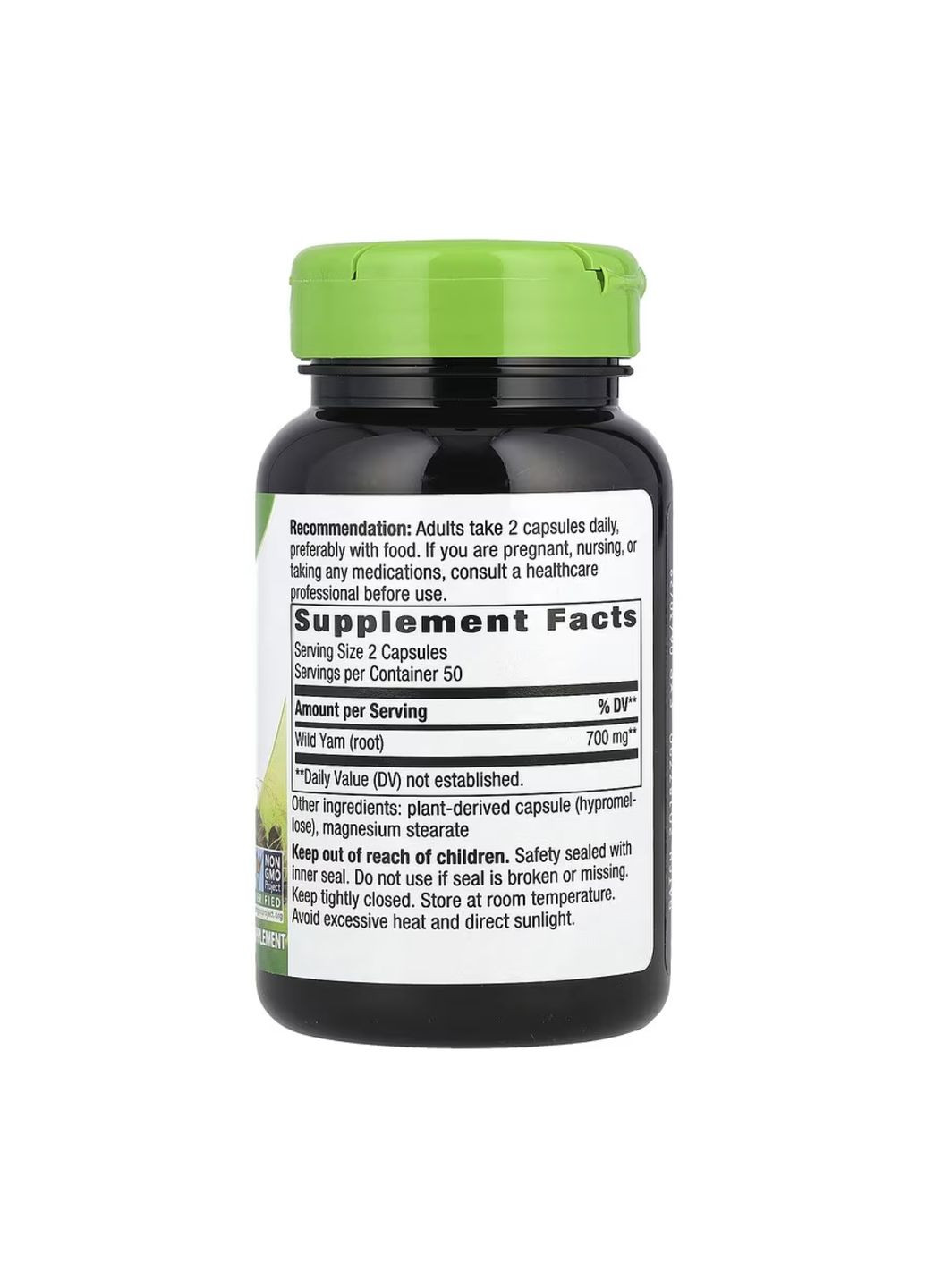 Дикая ямс 100 капсул Nature's Way для женского здоровья. Поддержка пищеварения. ProDobro (368979032)