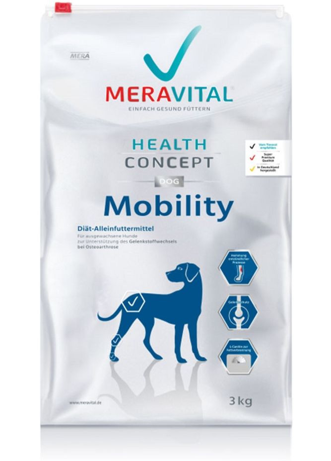 Сухий корм для собак MVH Mobility при захворюваннях опорно-рухової системи 3 кг (4025877003455) Mera (316680113)