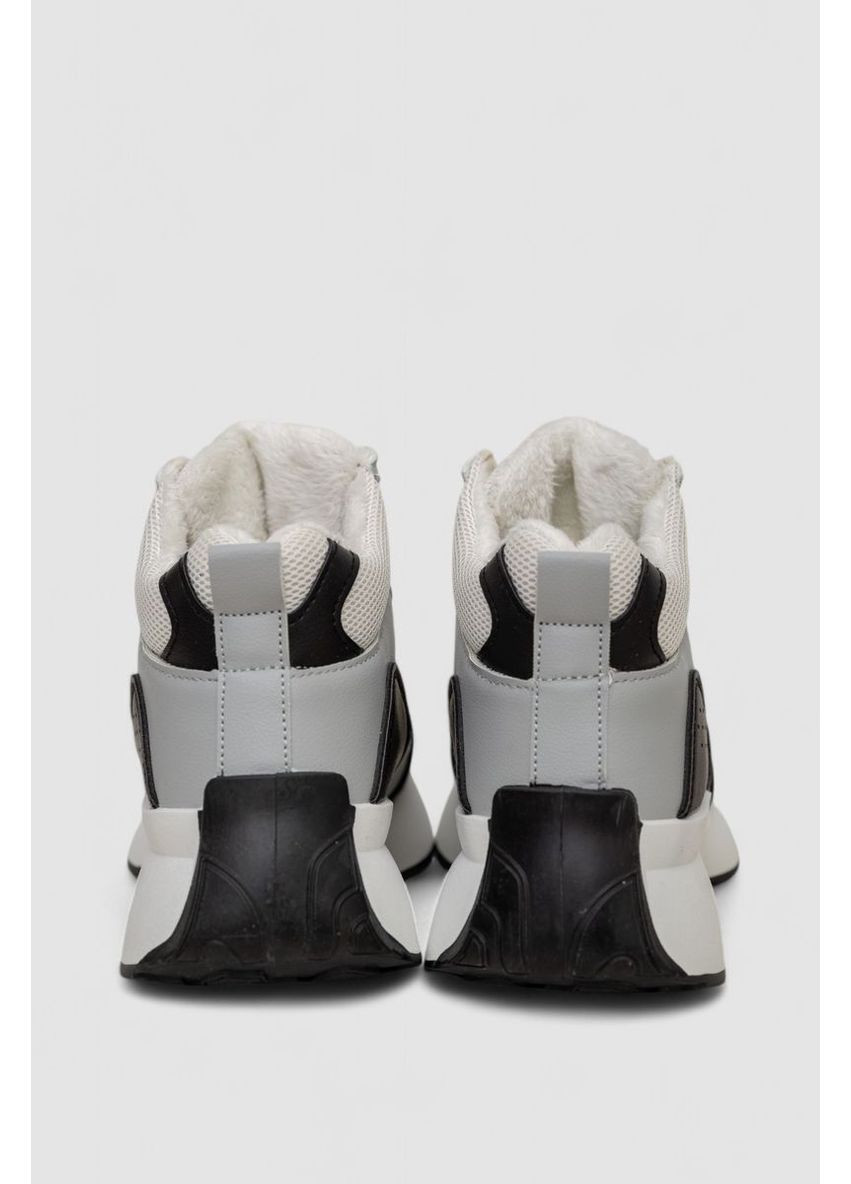 Кросівки жіночі зимові на хутрі, колір чорно-білий, 248RXM21 Ager чорно-білі всесезони (369971836)