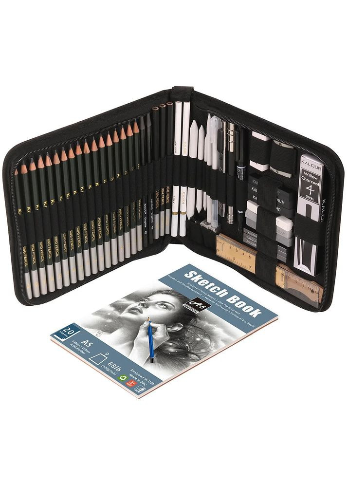 Художественный набор для рисунка и эскизов на 54 предмета KALOUR (322635160)