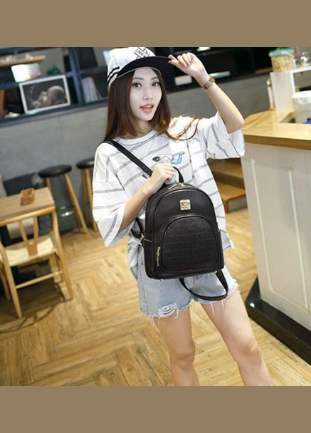 Женский мини рюкзак черный No Brand (301083028)