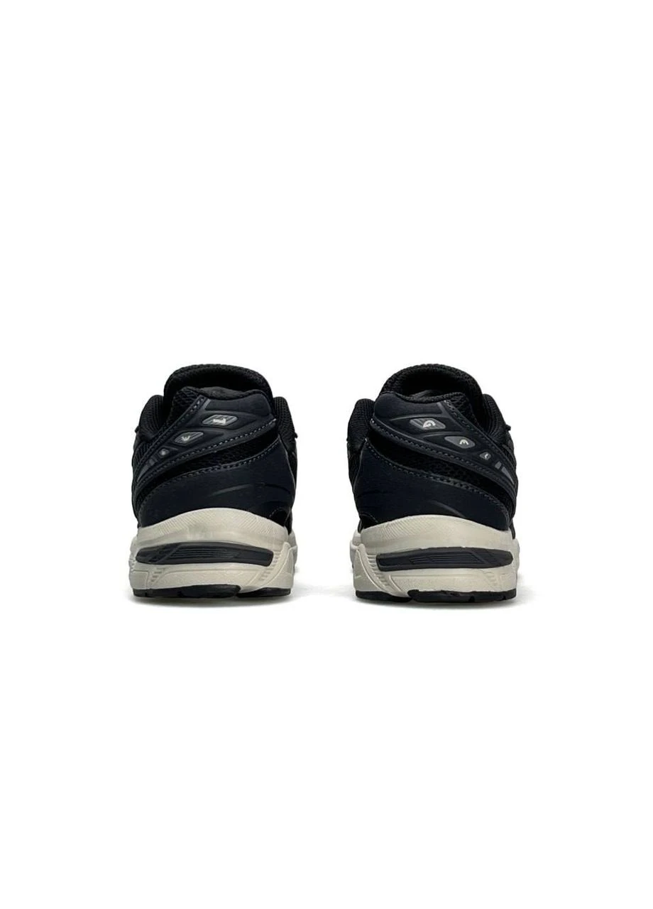 Темно-серые демисезонные кроссовки мужские asics No Brand Gel-1130 Black Dark Grey