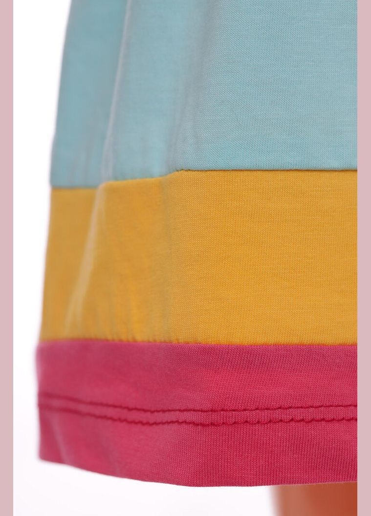 Блакитна сарафан трикотажний у смужку блакитний 98 см (32761) BABYKROHA (323469786)