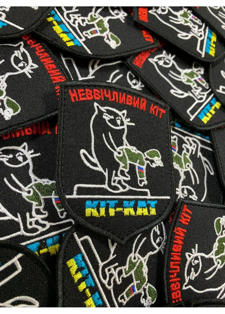 Шеврон КИТ-КАТ (Форма щит. На липучке) Размер 9x7см No Brand (369924523)