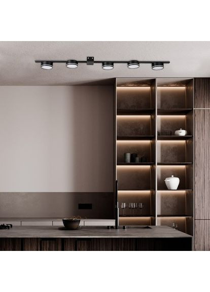 Накладний світильник ML483-5 під лампу чорний Ardero (365650995)