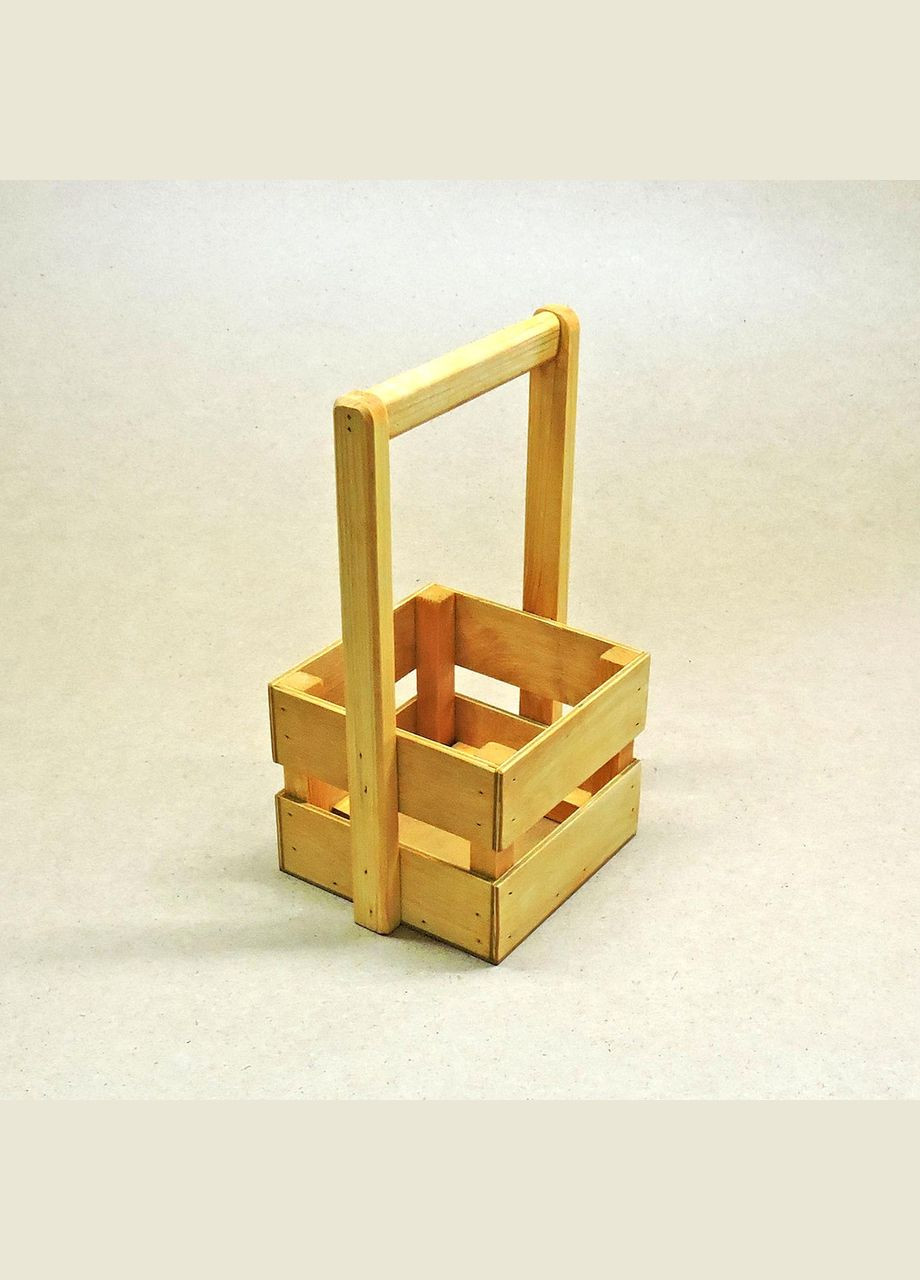 Подарочная корзинка из дерева Шервуд 18х18 карри (ПДК-0021303) No Brand (328909439)