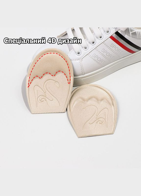 Устілки невидимки для припасування розміру взуття з круглим носком унісекс чорного кольору універсальний розмір No Brand (314808460)