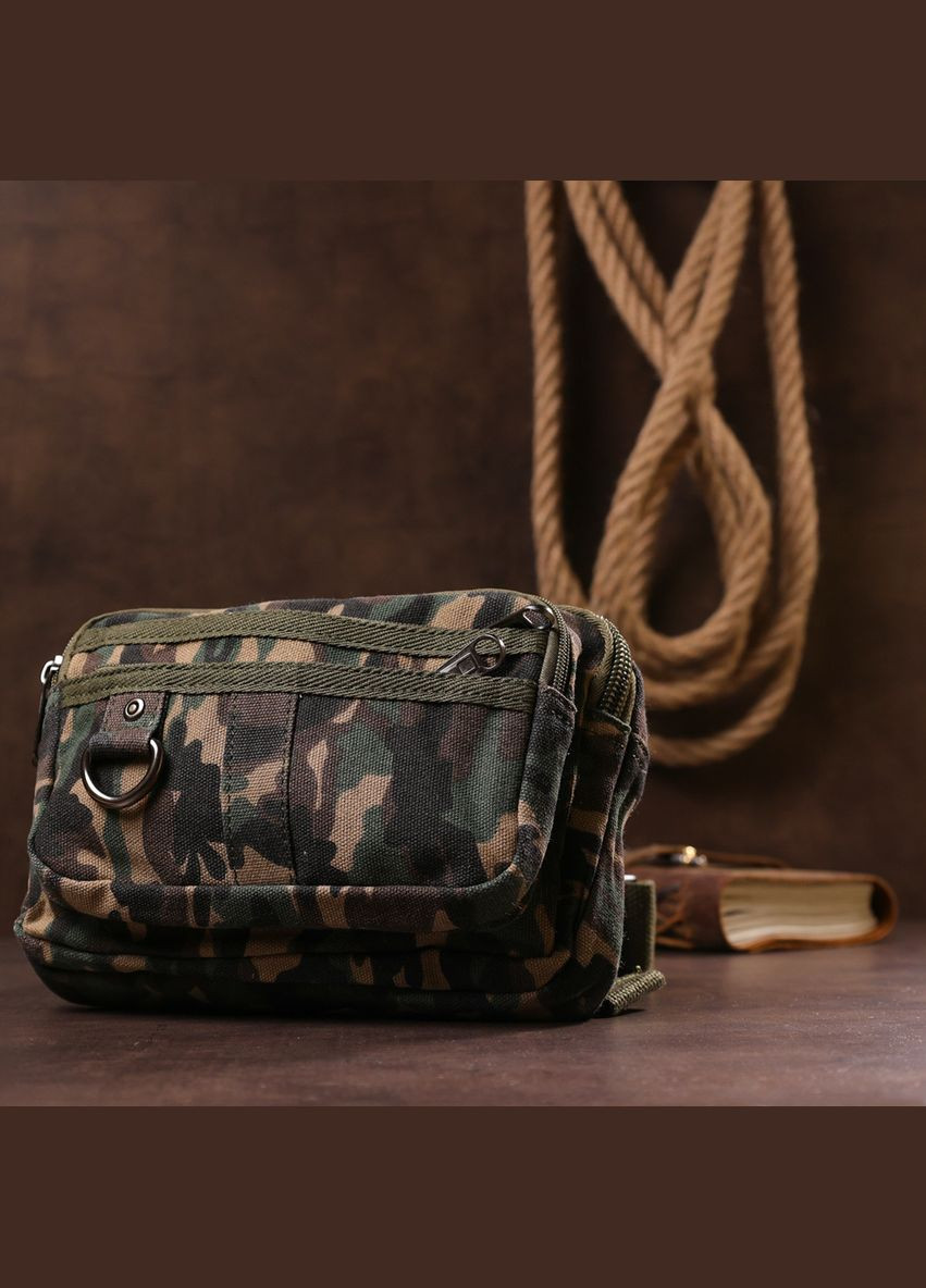 Сумка чоловіча через плече бананка на пояс 20157 Камуфляж Vintage (302009085)