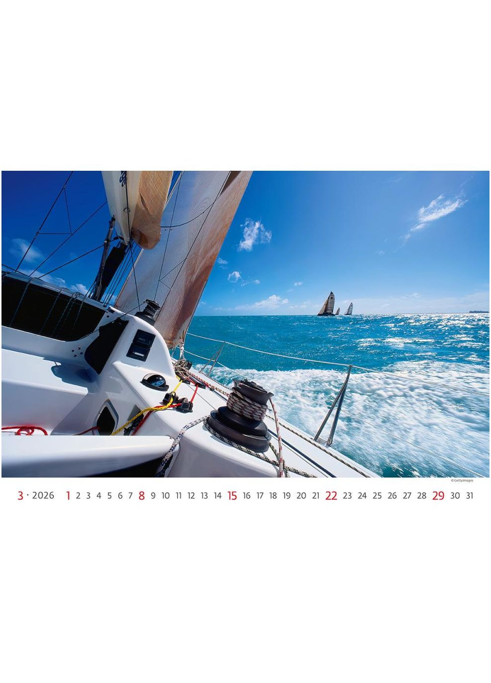Календар HELMA 2026 31,5 x 45 см Sailing Helma 365 (361855118)