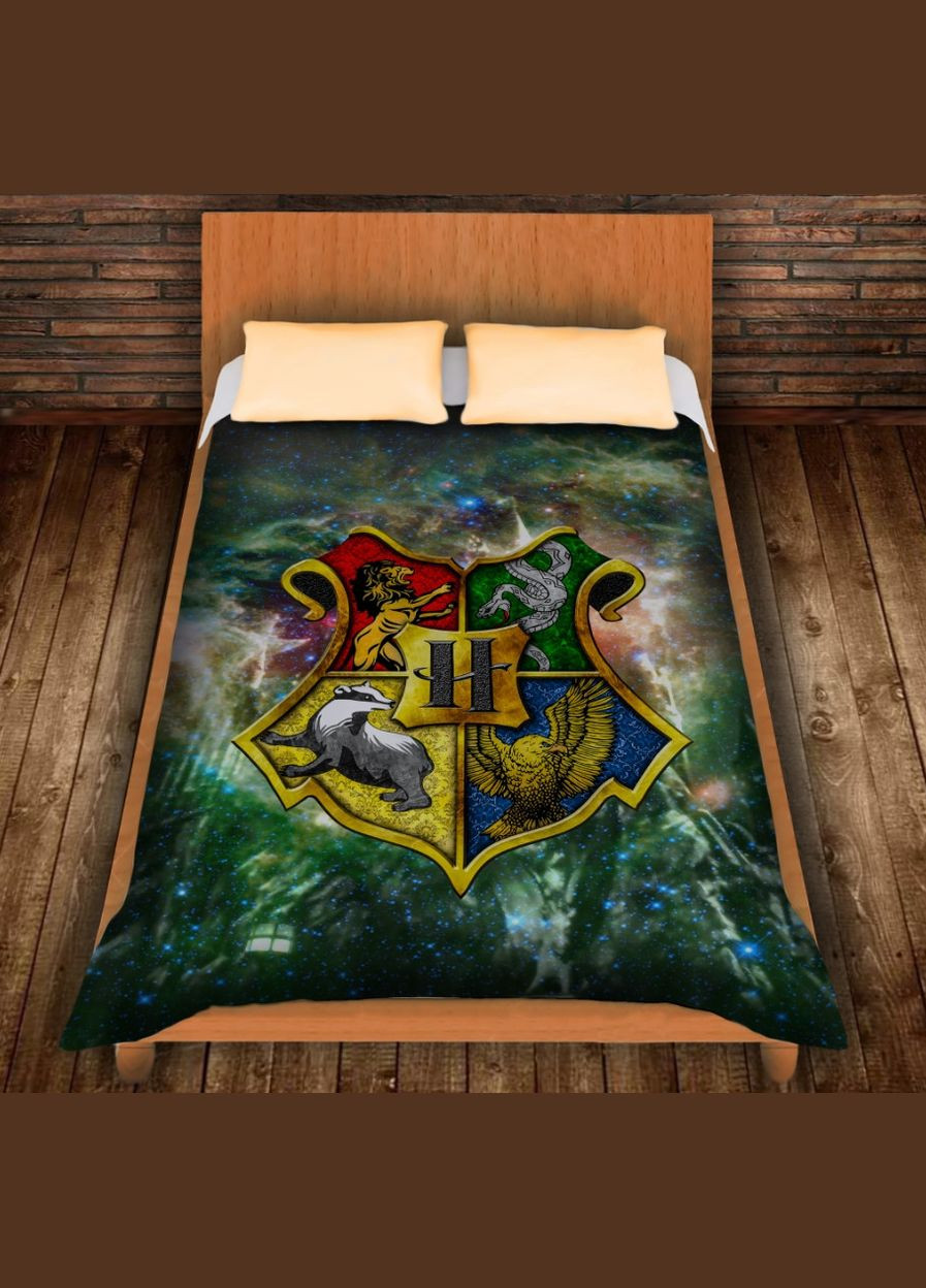 Плед з 3D принтом на тему - Гаррі Поттер. Факультети Хогвартса Перша Креативна мануфактура PERFECTUS Плед (301870118)